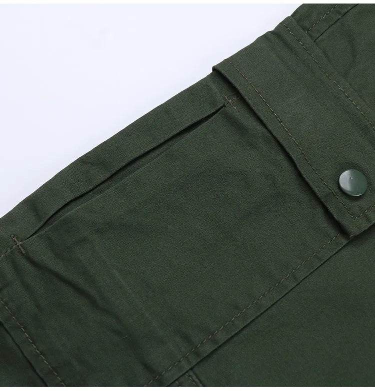 Straight Leg Cargo Pants Women High Waist Casual Baggy Pants - Velora