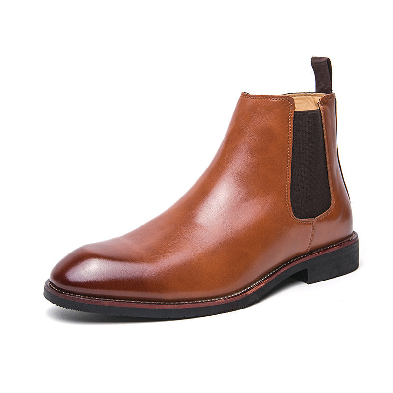 Autumn And Winter Fleece-lined Men's Plus Size Fashion Short Boots Velora