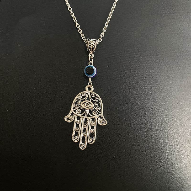 Devil's Eye Palm Keychain Tree Of Life Keychain Glass Eye Pendant Necklace - Velora
