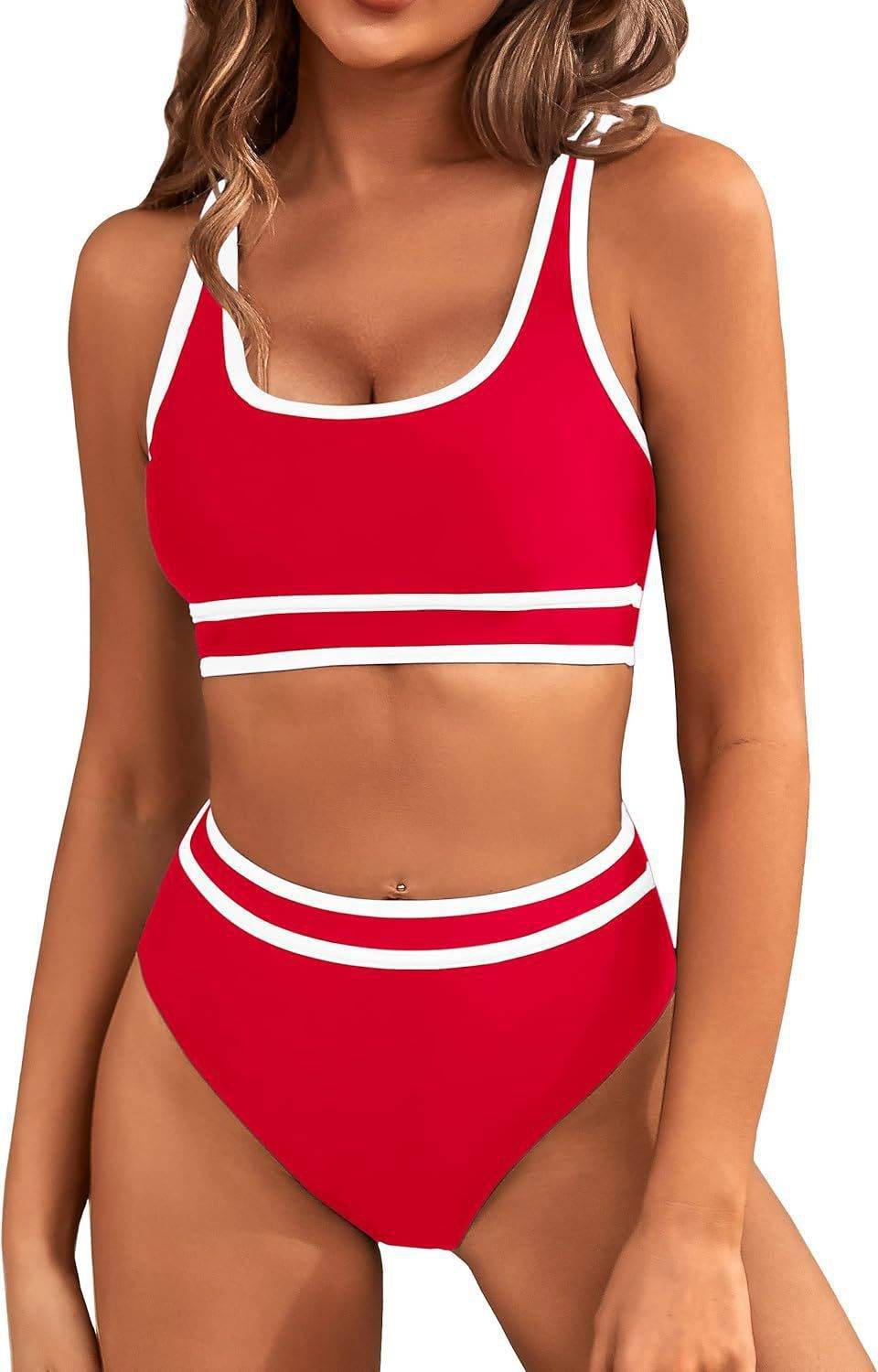 Bikini Tight-fitting Solid Color Swimsuit For Women - Velora