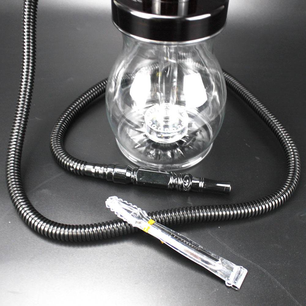 Portable Transparent White Plastic Hookah Full Set Of Accessories - Velora