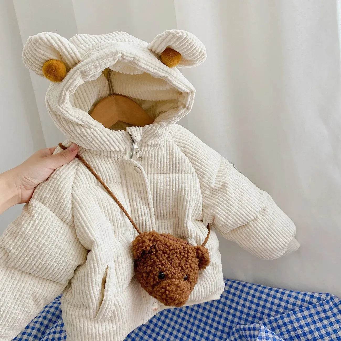 Baby Boy Girl Cute Cartoon Cotton Hoodie Winter Jacket Kid - Velora