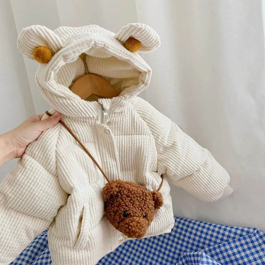 Baby Boy Girl Cute Cartoon Cotton Hoodie Winter Jacket Kid - Velora