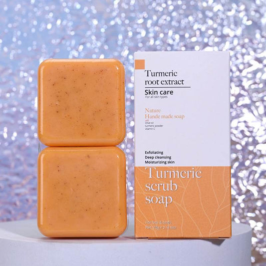 Curcuma Frosted Handmade Cleansing Bath Turmeric Soap - Velora