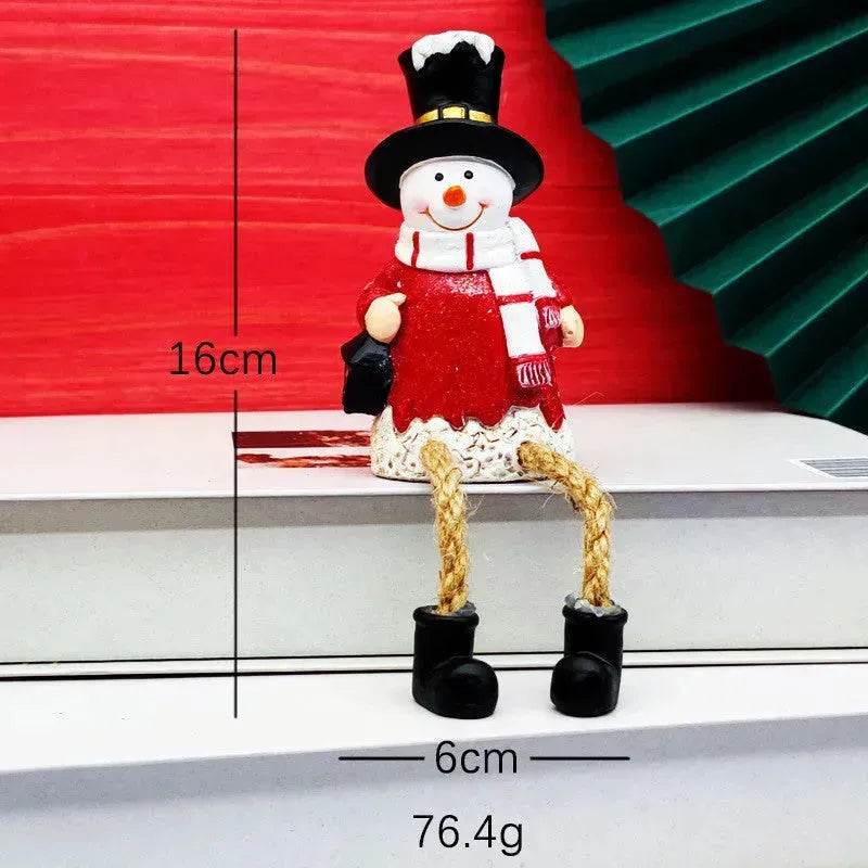 Christmas Gifts Resin Christmas Snowman Night Light Decoration Christmas Gifts Crafts - Velora