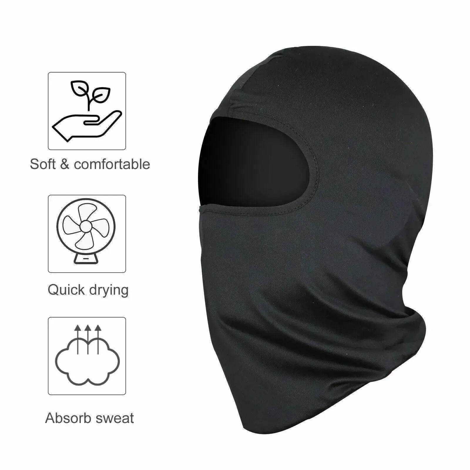 3 Pack Tactical Balaclava Thin Full Face Mask Lightweight Motorcycle Warmer Ski - Velora