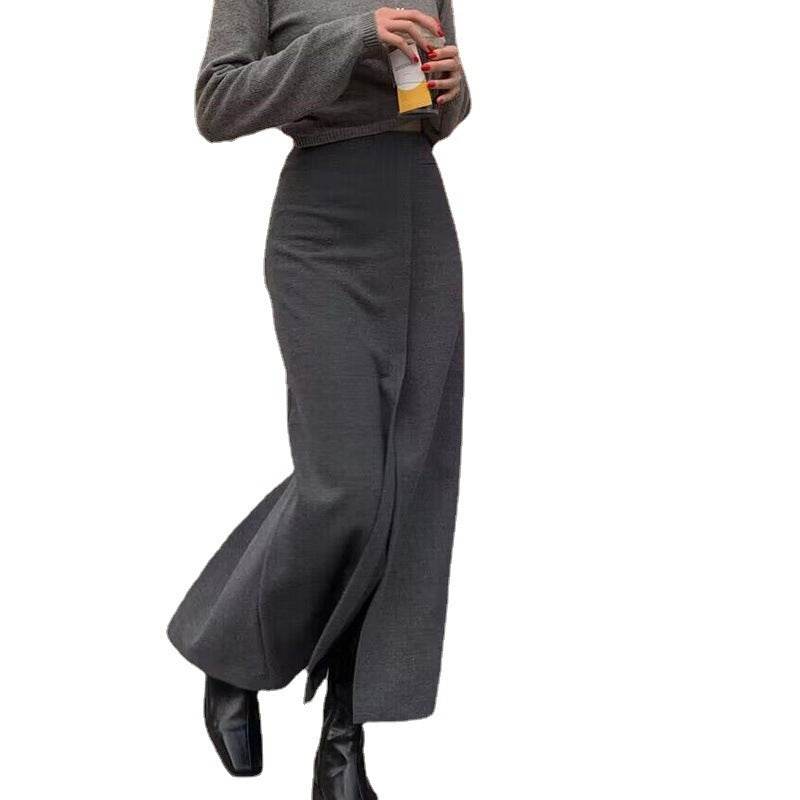 Formal Versatile Slit Long Split Skirt - Velora