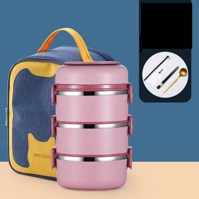 304 Stainless Steel Multi-layer Thermal insulated lunch container - Velora