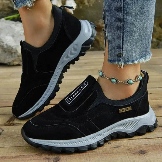 Outdoor Slip-on Sports Shoes Comfortable Walking Running Platform Sneakers for Women - Velora