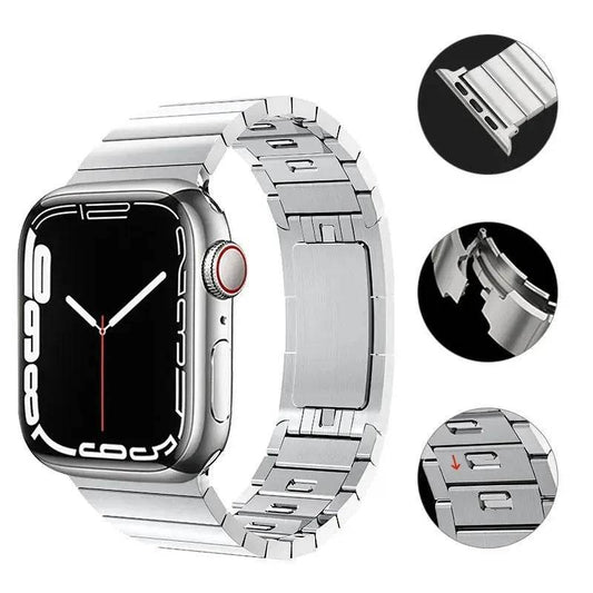 Private Model Chain Strap Stainless Steel Replaceable Apple iwatch strap - Velora