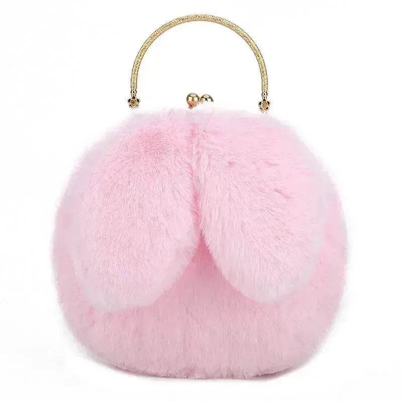 Baby Girl Fashion chain ear plush handbag - Velora