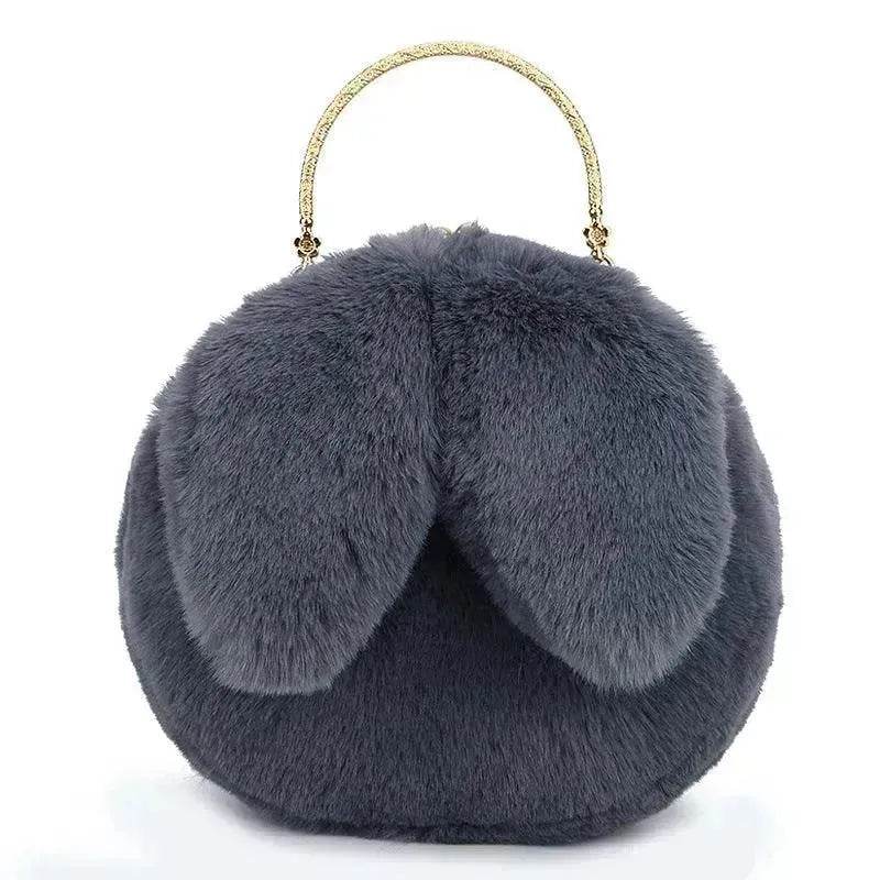 Baby Girl Fashion chain ear plush handbag - Velora