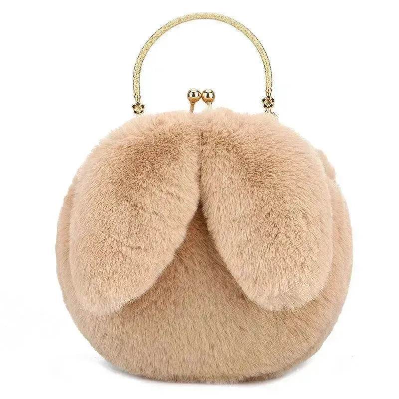 Baby Girl Fashion chain ear plush handbag - Velora