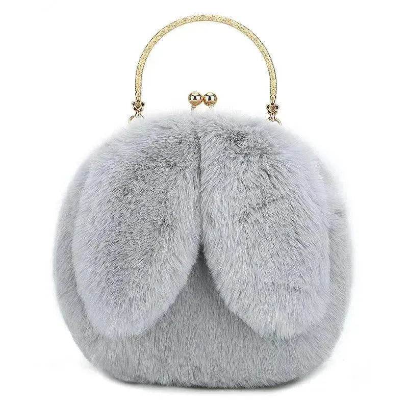 Baby Girl Fashion chain ear plush handbag - Velora