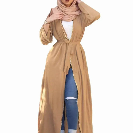 Bandage cardigan robe Arab dress - Velora
