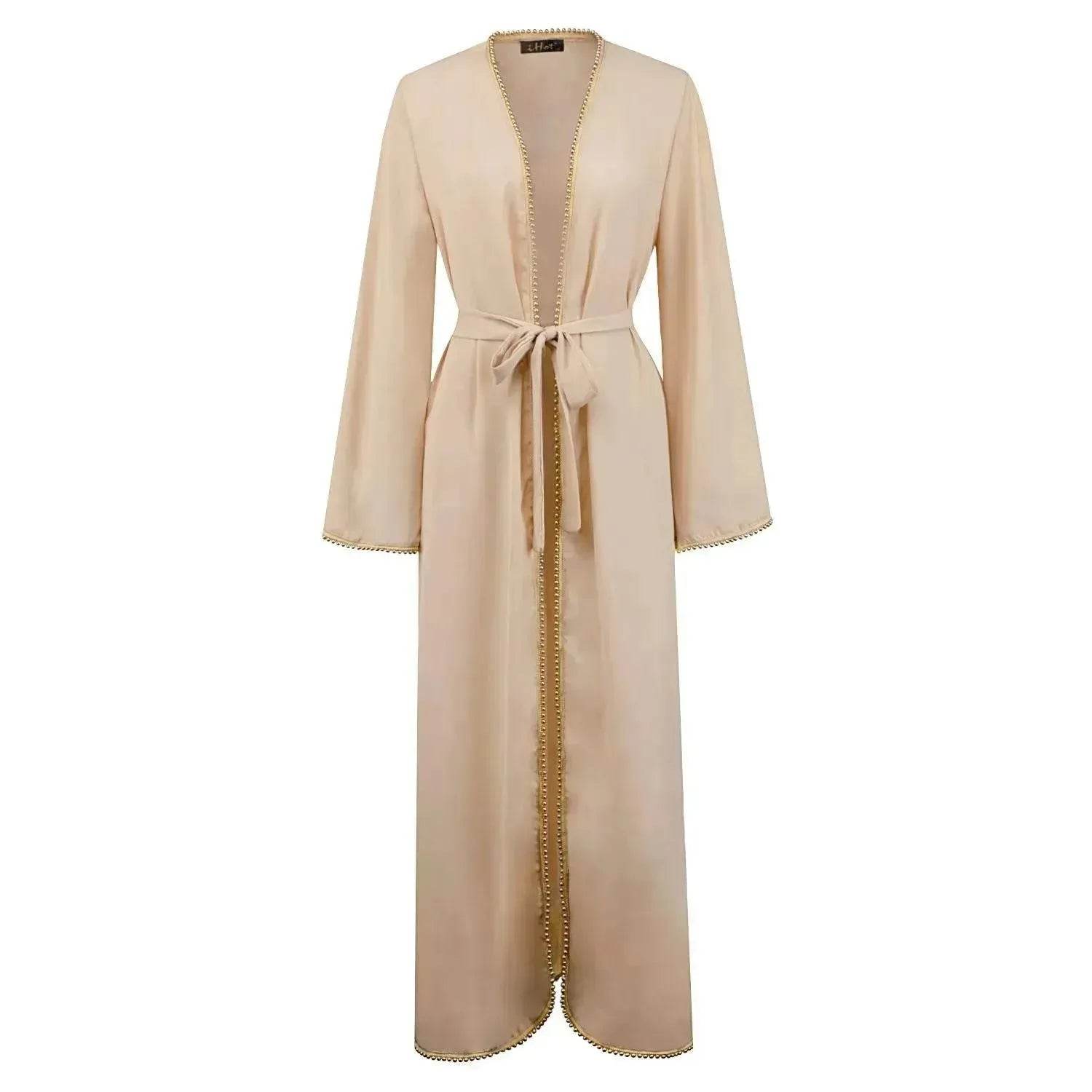 Bandage cardigan robe Arab dress - Velora