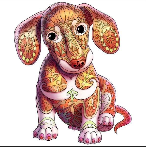 Each Piece Is Animal Shaped Christmas Gift Colorful Elephant Turtle Wooden Jigsaw Puzzles - Velora