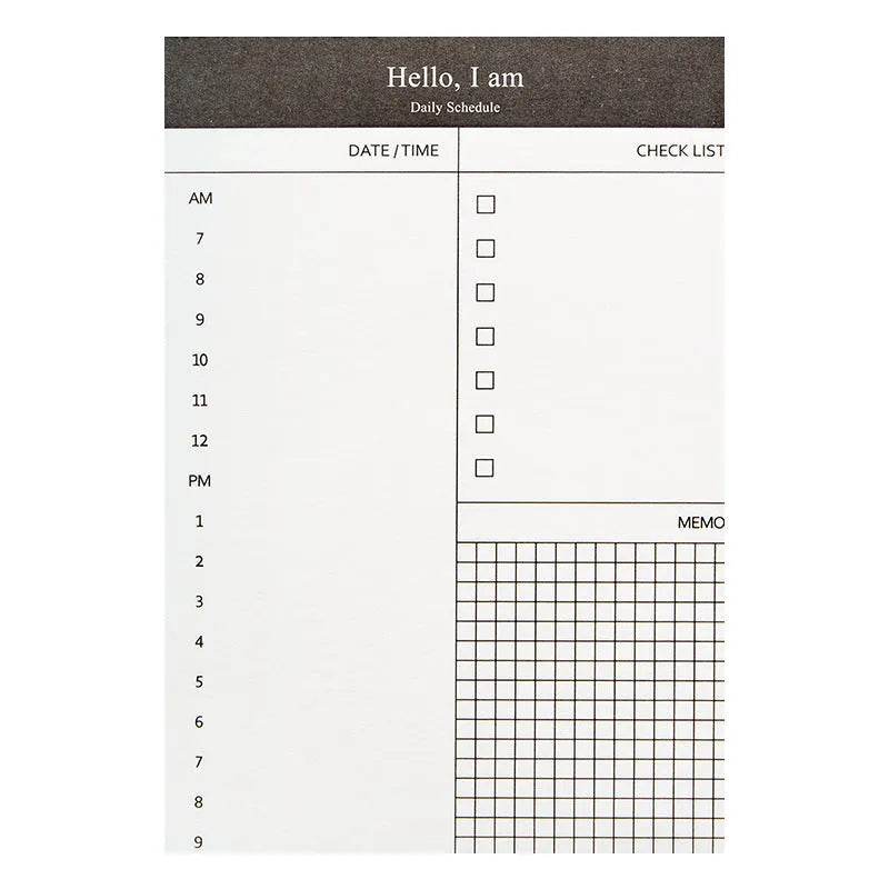 Portable Notepad Schedule Daily Planner - Velora