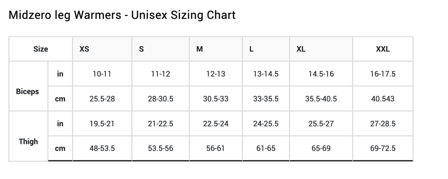 Sugoi MidZereo Thermal Leg Warmer - Velora