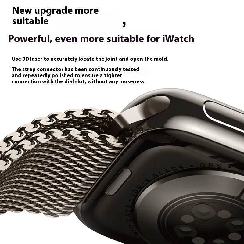 Fashion Titanium Parachute Buckle Milanis Watch Strap - Velora