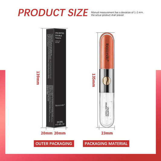 Double-headed Lip Lacquer Matte Waterproof Sweat-proof - Velora