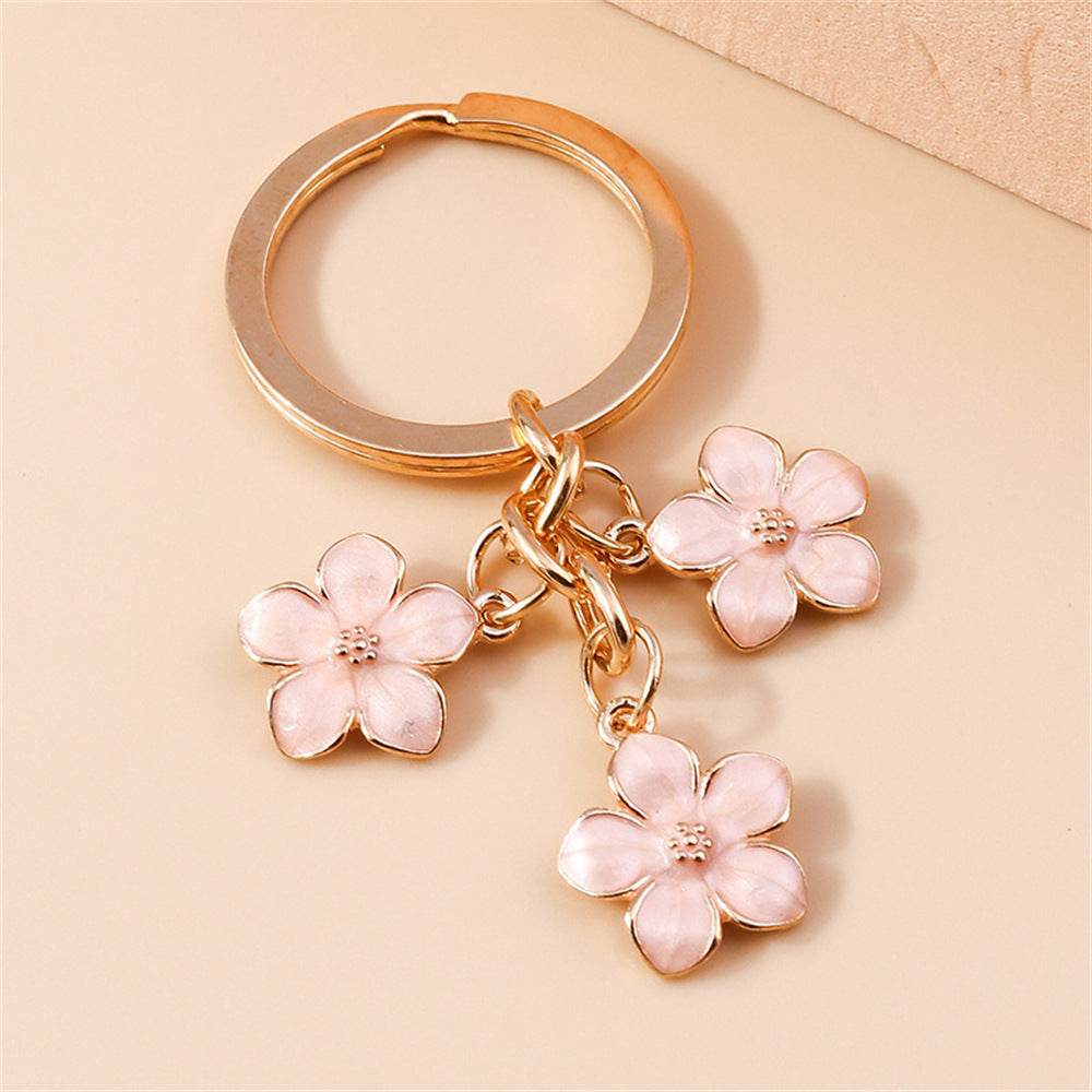Sweet Girly Cherry Blossom Keychain - Velora
