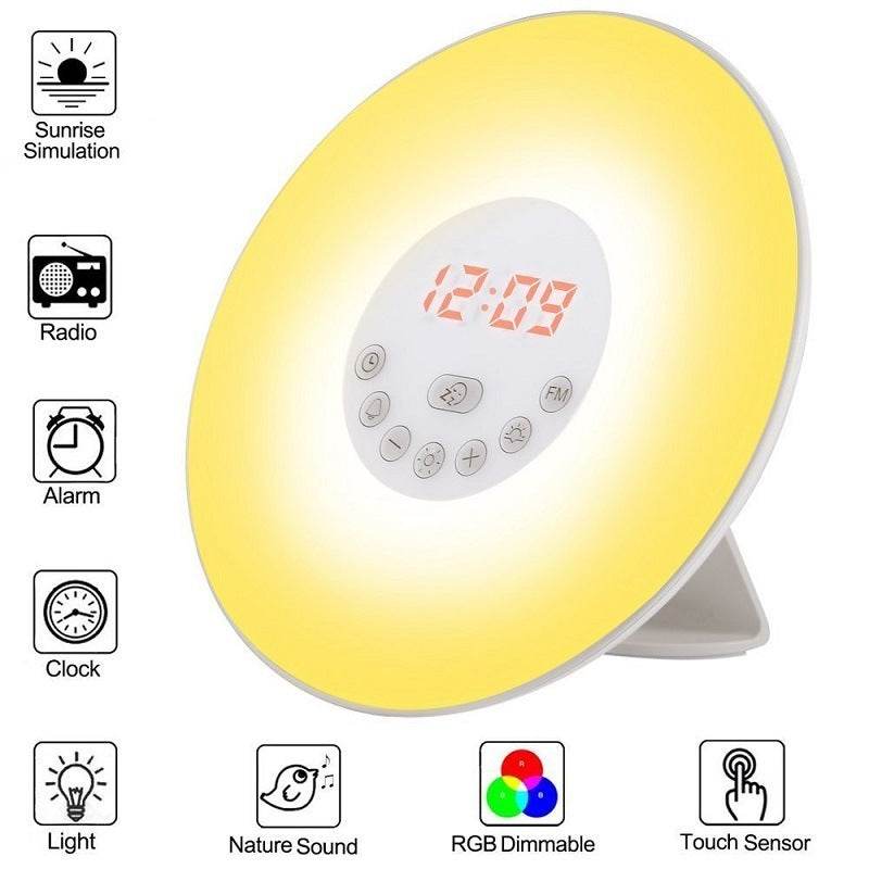 Sunset Wake-up Sunlight Alarm Clock - Velora