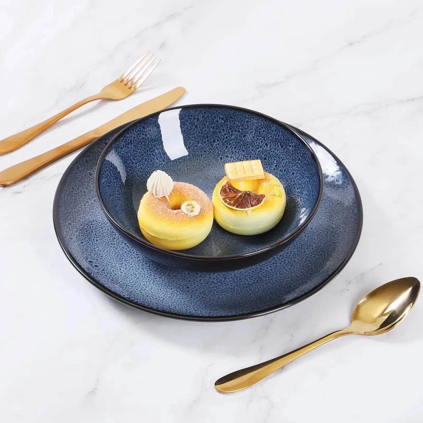 Buy 6pcs Flat Ceramic Dinner Plates