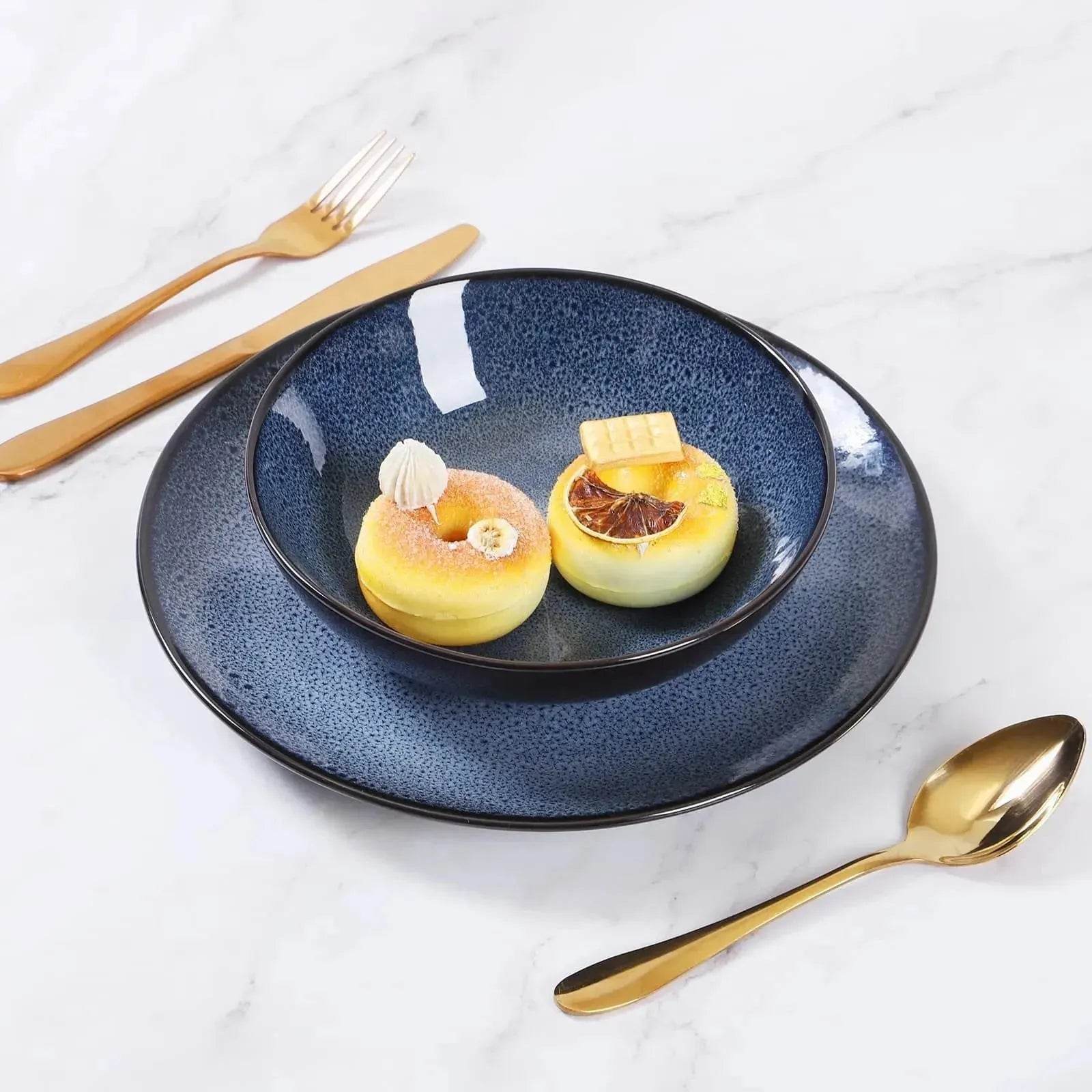 Buy 6pcs Flat Ceramic Dinner Plates - Velora