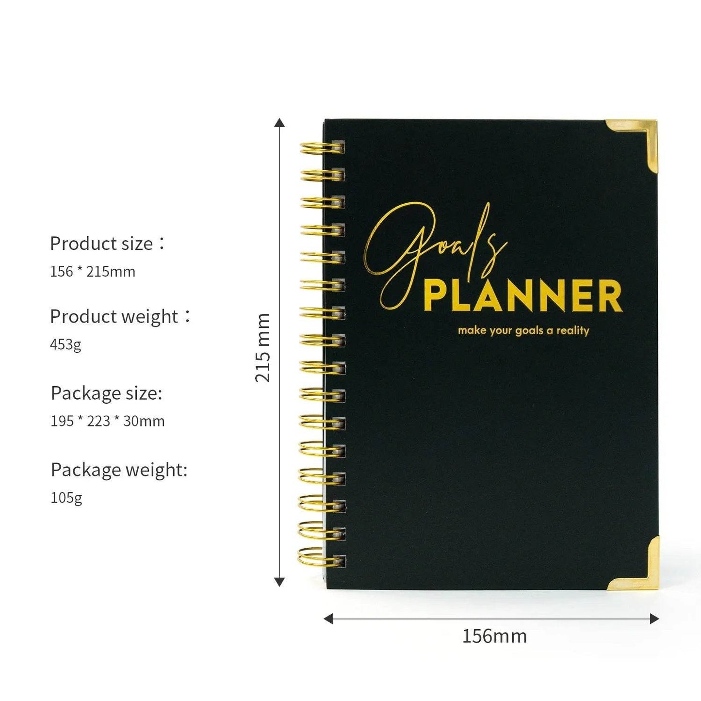 Target Planner Monthly Planning Schedule Notebook Journal - Velora