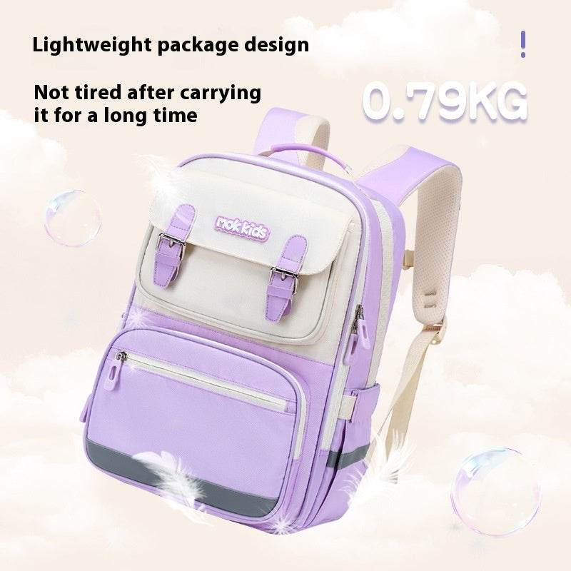 Lightweight Burden Alleviation Large Capacity Student Schoolbag - Velora
