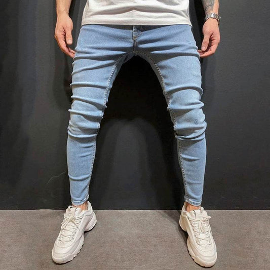 Fashion Trend Men Blue Denim Trousers Jeans - Velora
