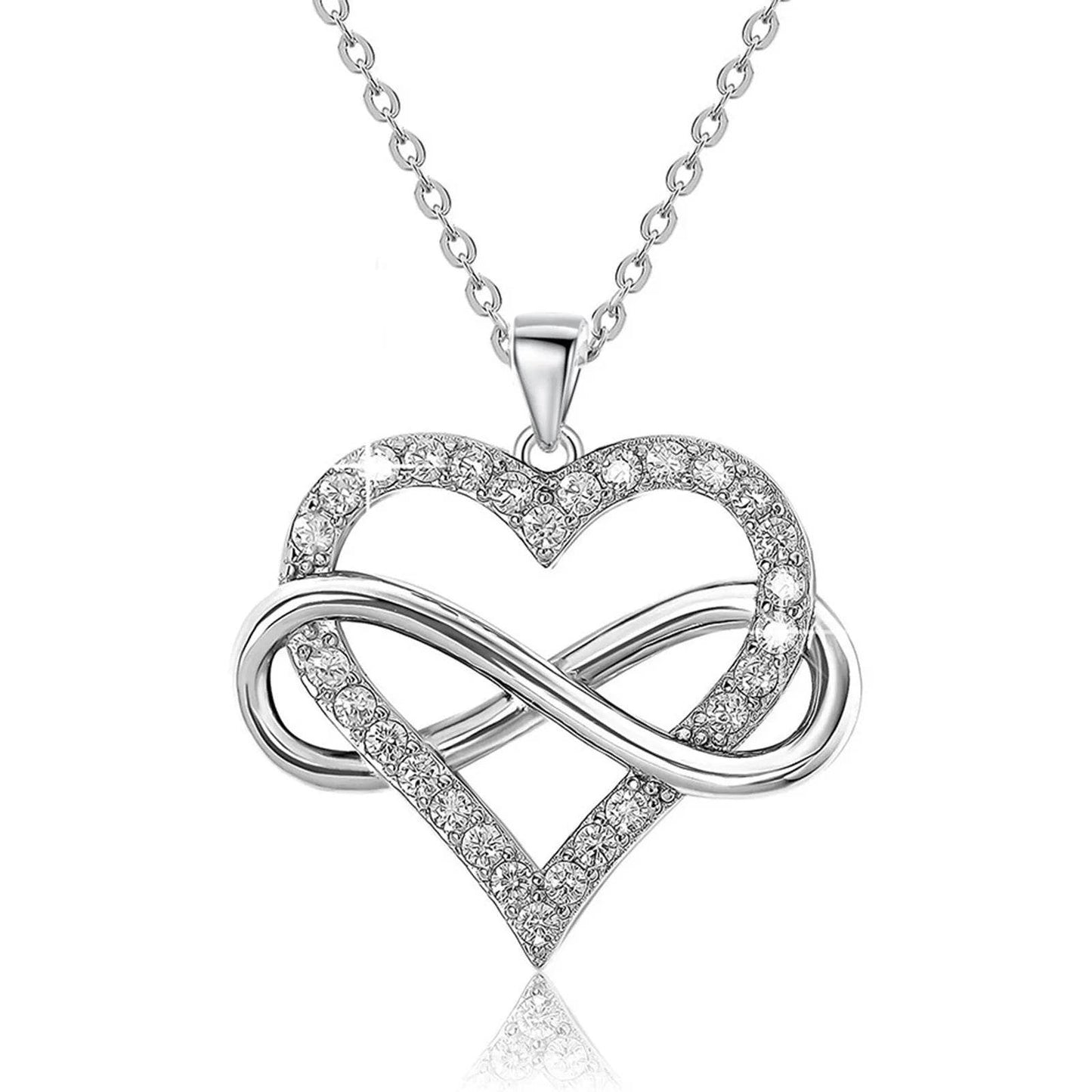 Unlimited Love Necklace Women Wrapped Love Valentine's Day Gifts All Match High-grade Can Not Be Dropped Collarbone Chain - Velora