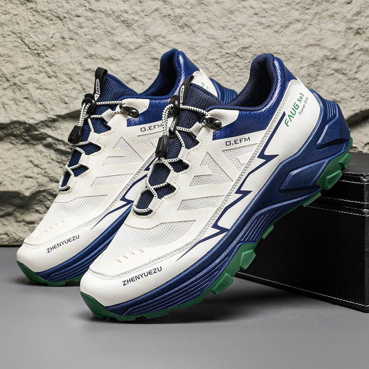 Men Colorblock Sneakers Outdoor Casual Mountaineering Hiking Running Sports Shoes - Velora