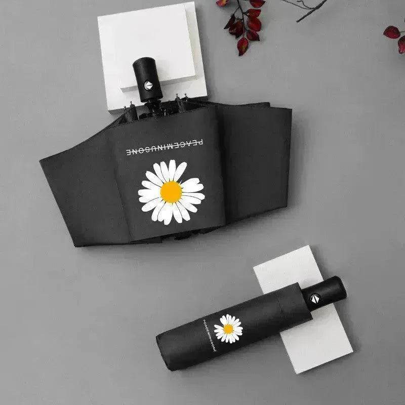 Black Gum Sunscreen Anti Ultraviolet Umbrella Advertising Umbrella Daisy Umbrella Umbrella Girl - Velora