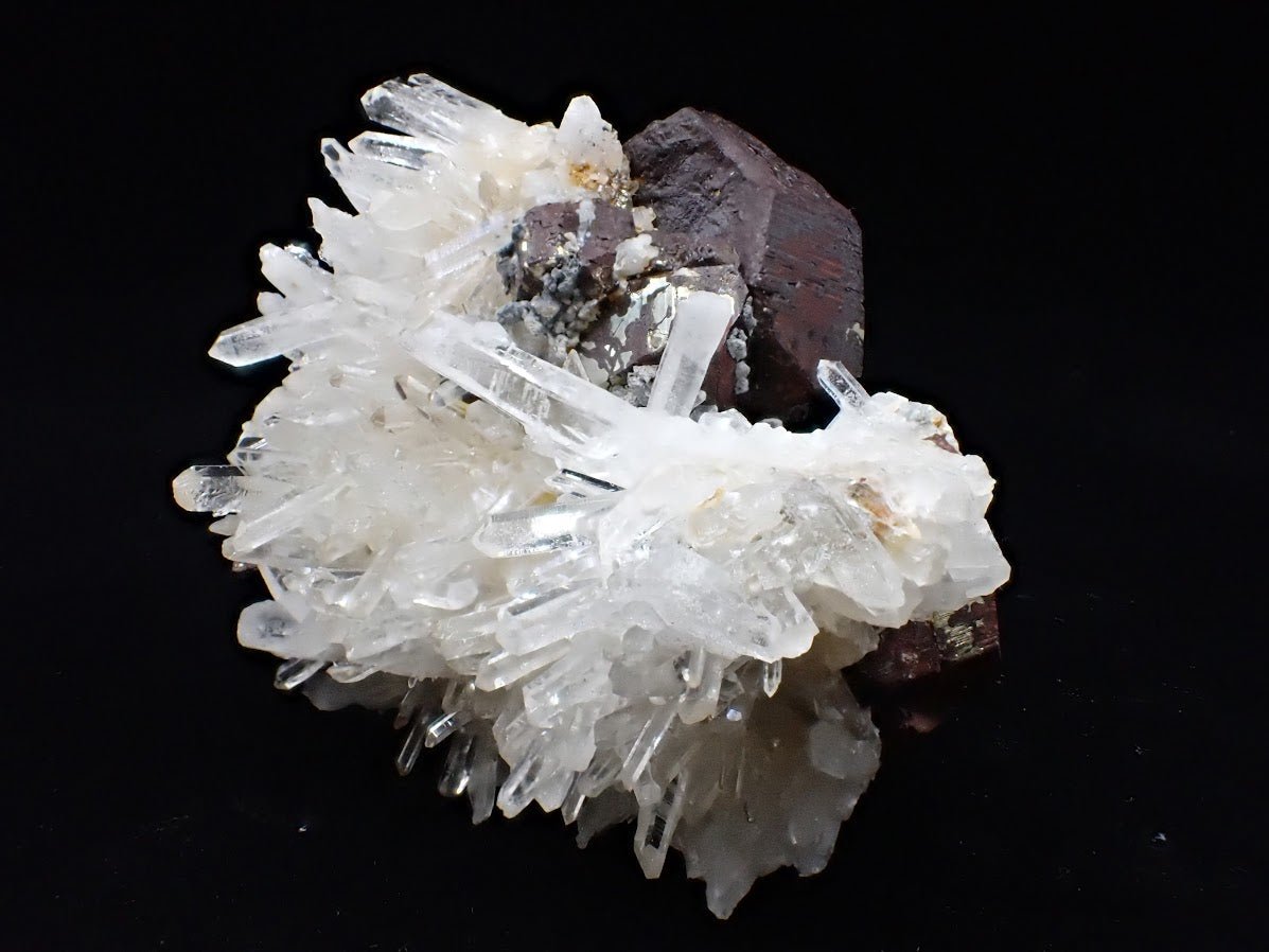 Black Pyrite & Quartz – Fengjiashan Mine (2.5in., 101g)