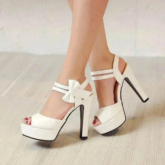 Block Heel Super High Heel Sandals - Velora