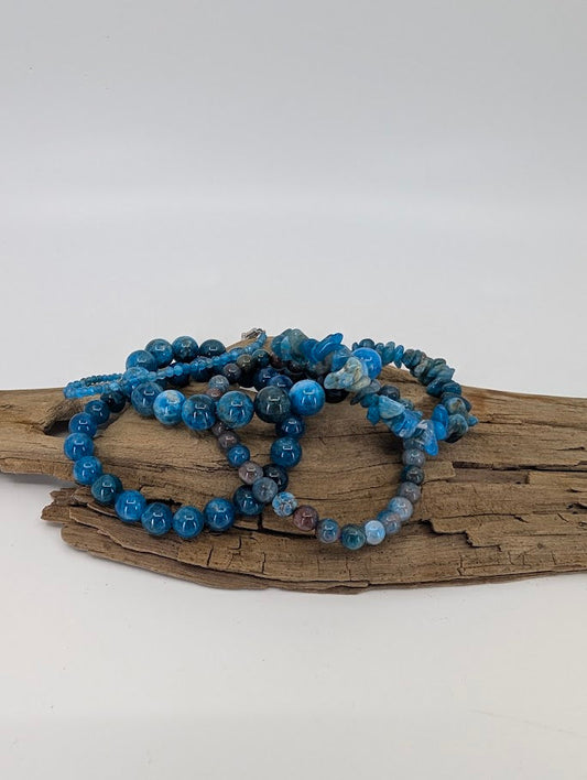 Blue Apatite Bracelets
