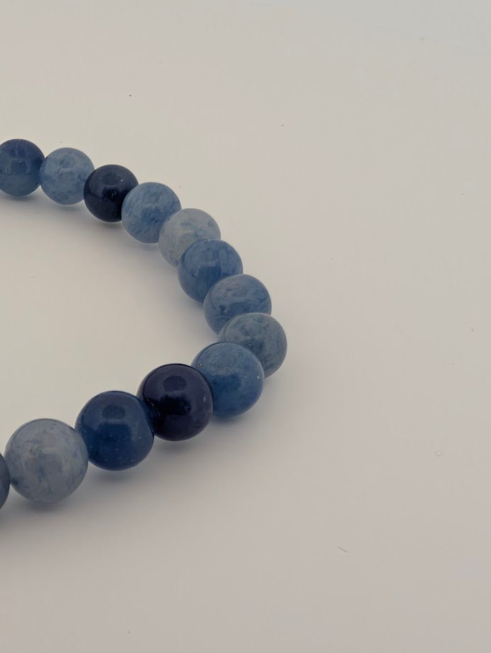 Blue Aventurine Bracelet — 6mm & 8mm Beads