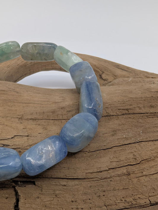 Blue Kyanite Free-Form Bracelet