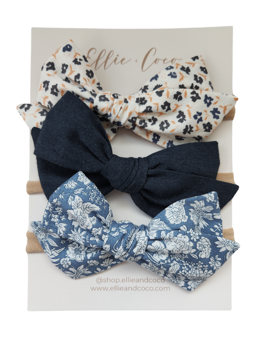 Blue Baby Headband Set - Velora