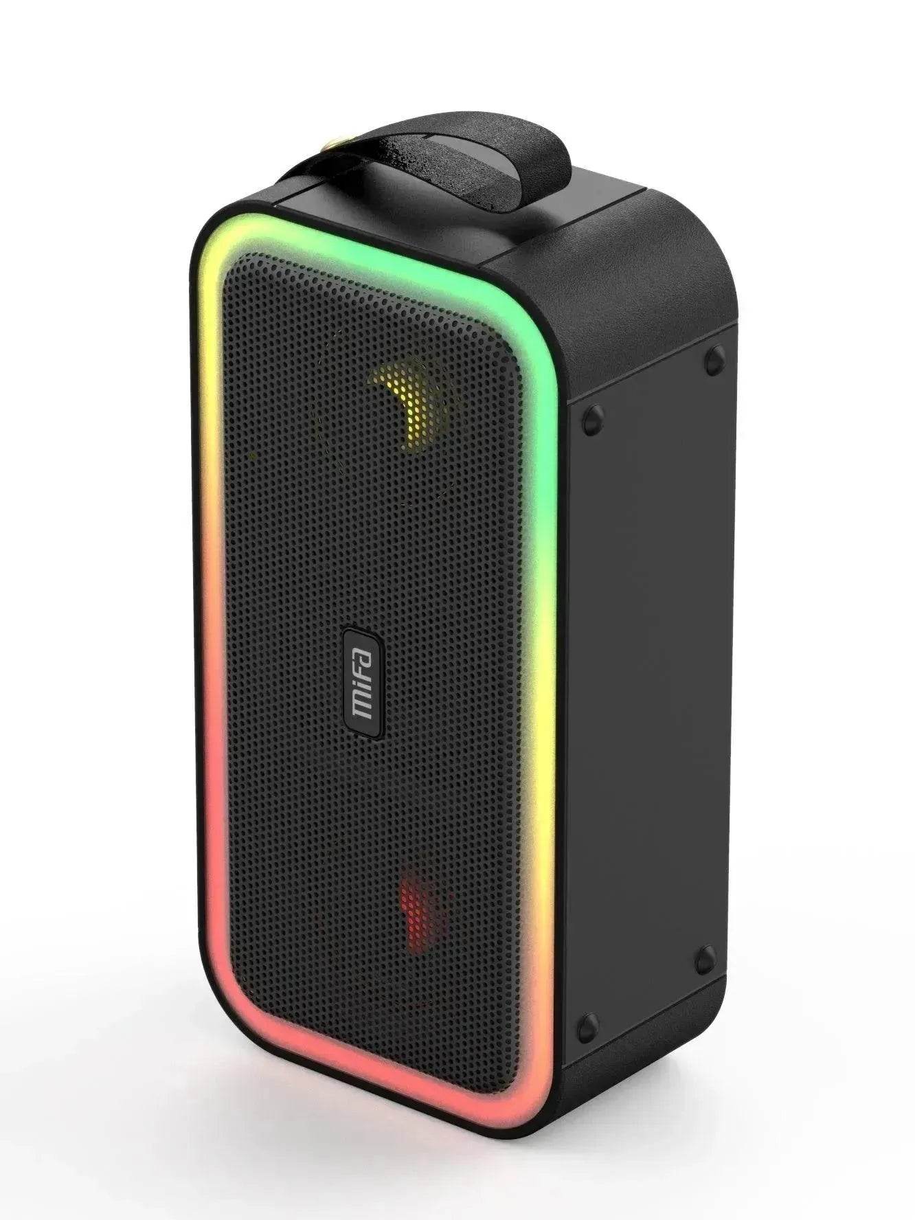 Bluetooth Speaker With Colored Lights, Dual Speakers, Household Ultra-large Volume - Velora