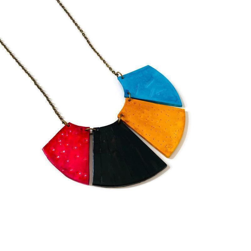 Bold Fringe Necklace Handmade - Velora Luxury Fashion