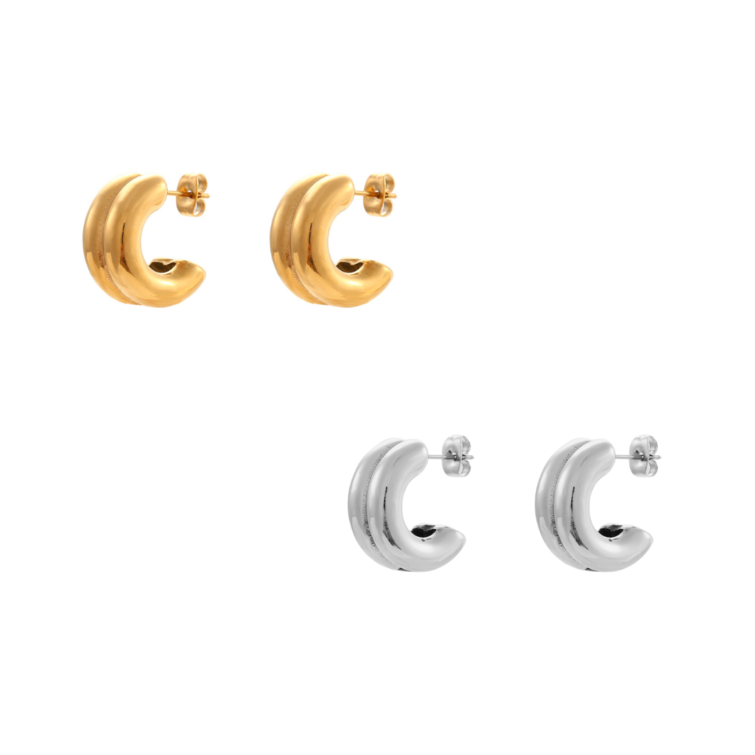 Double Hoops Earrings