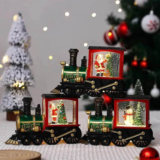 Christmas Gift Train Decoration Small Night Lamp - Velora