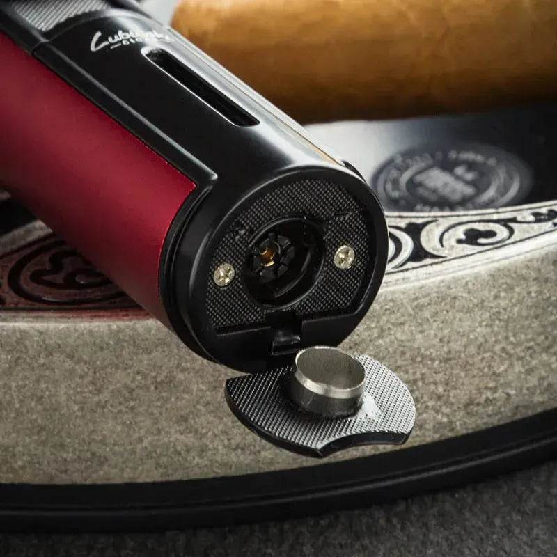 Luxury Cigar Lighter with Cigar Hole Punch - Velora