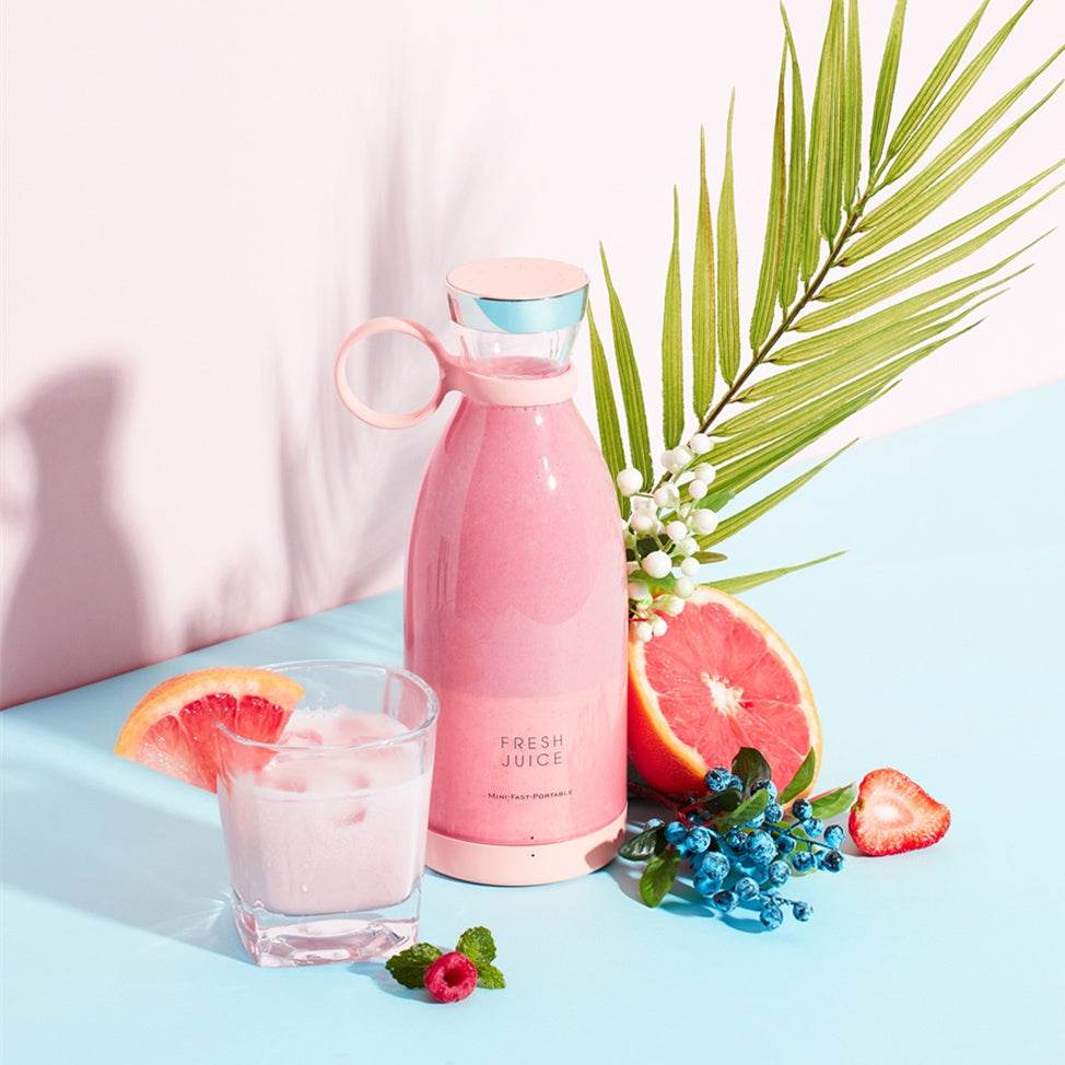 350ML Electric Smoothie Juicer Blender Mixer USB Rechargeable Household Portable Blender Maker Cup - Velora