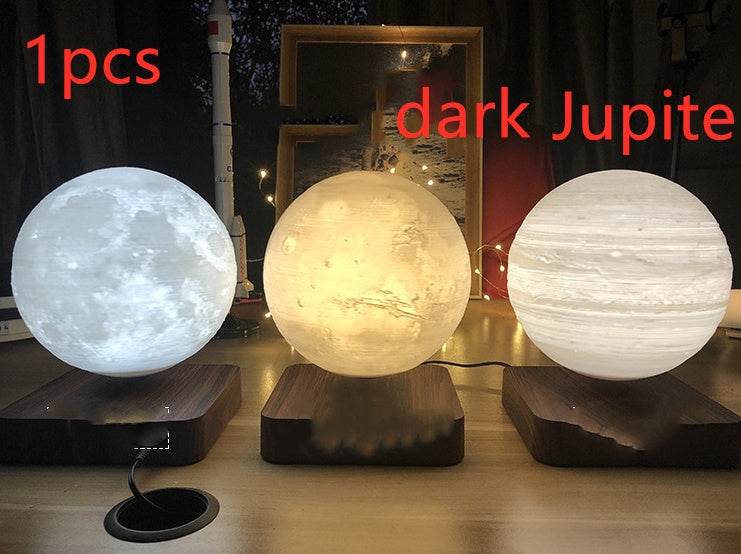Magnetic Levitation Table Lamp Moon Light 3D Printing Planet Night Light - Velora