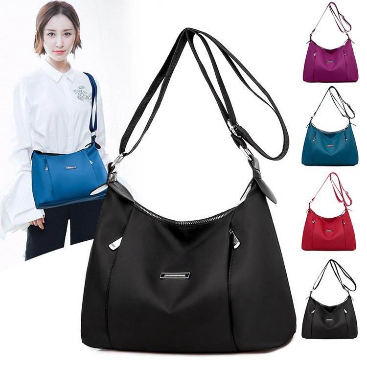 Fashion Oxford Cloth Shoulder Bag Simple Women's Crossbody Bag - Velora