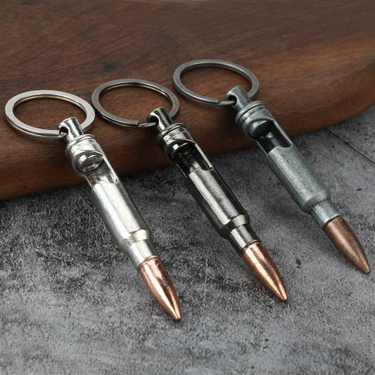 Metal Keychains Bullet Bottle Opener Creative Pendant - Velora